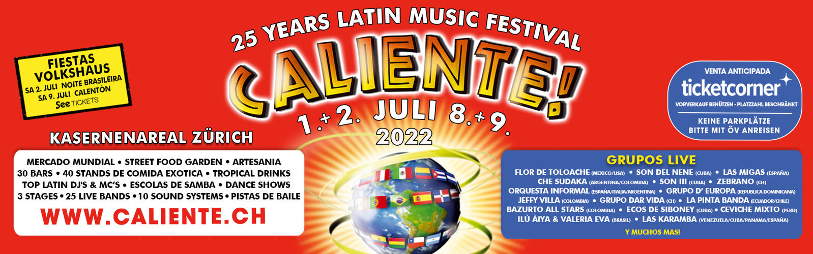Caliente - 01. und 02. Juli / 08. und 09. Juli 2022 